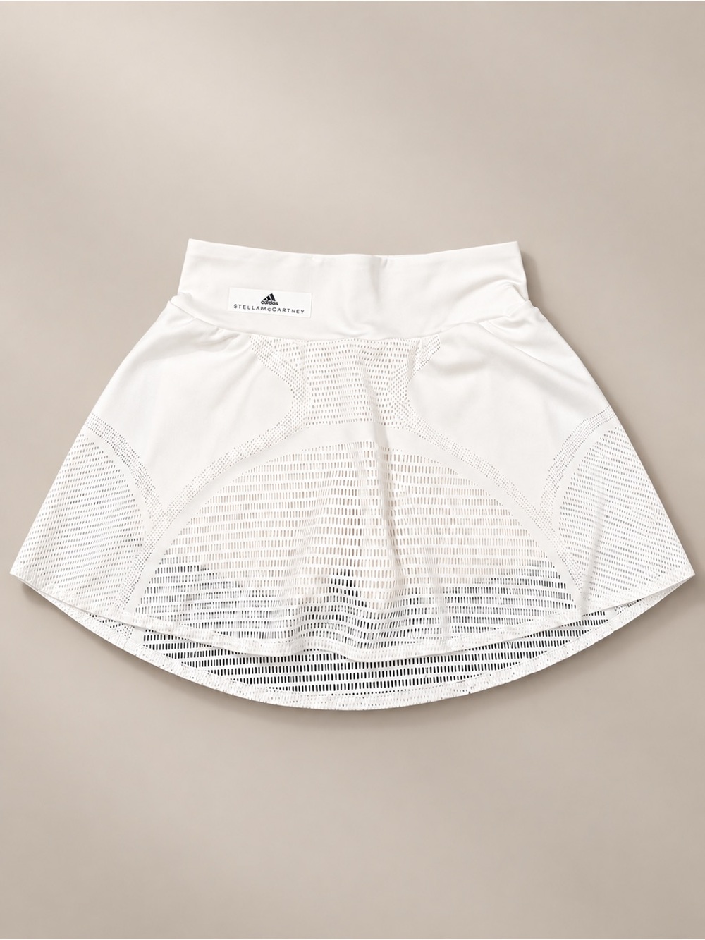 Adidas by Stella McCartney White Perforated Circle Tennis Skirt